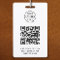 QR Code | Business Logo Professional Simple White