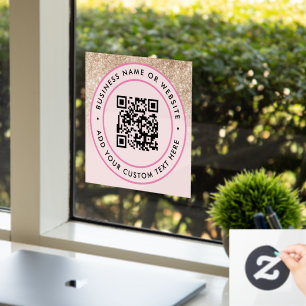 QR Code Business Minimal Scannable Round