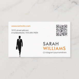 QR Code Business Person Business Card