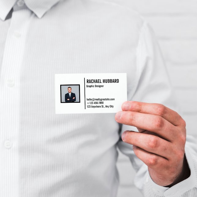 QR Code Business Professional Picture | Modern  Business Card (Creator Uploaded)