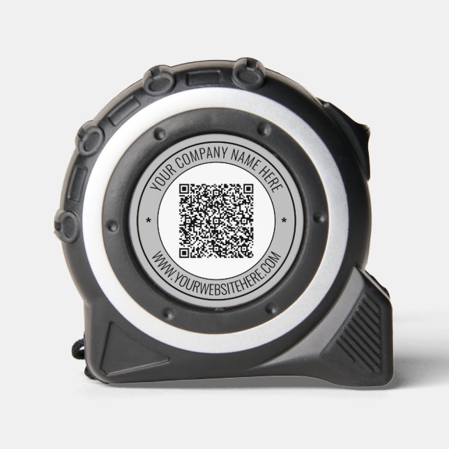 QR Code Business Promotional Tape Measure Template 1 (Front)