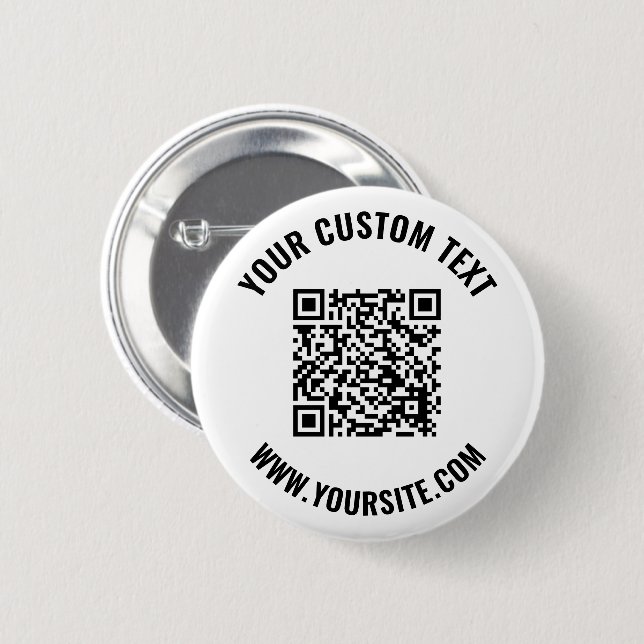 QR Code Button (Front & Back)