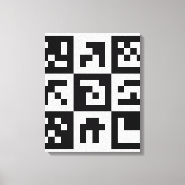 qr code canvas print (Front)