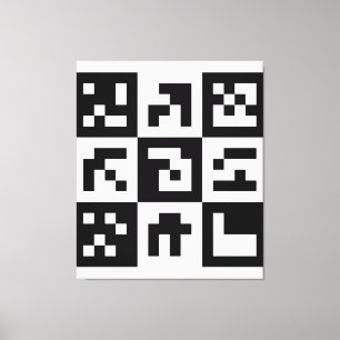 qr code canvas print