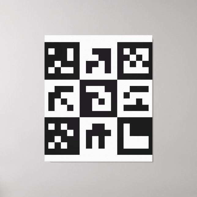 qr code canvas print (Front)
