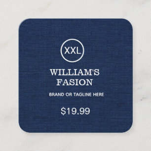 QR Code Clothing Label Price Hang Tag