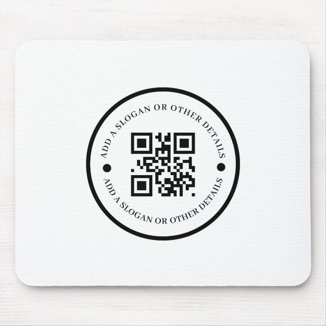 QR Code Company Website Promo mouse pad (Front)