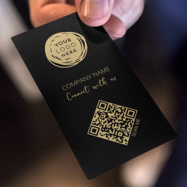 QR Code Connect With Us Social Media Business Card (Creator Uploaded)