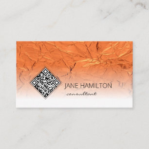 QR Code Copper Profile Business Card