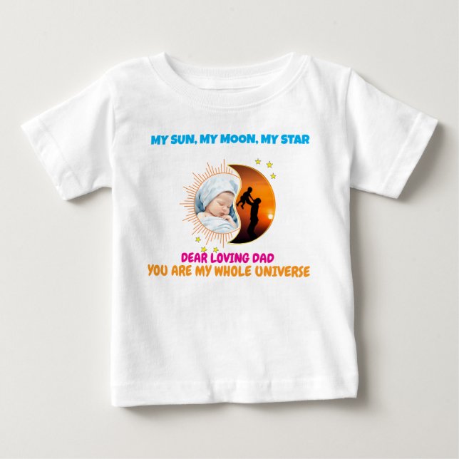 QR Code Custom Photo Father's Day Kid's T Shirt (Front)