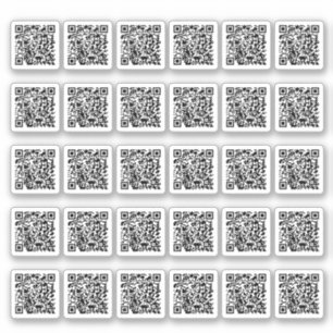 QR Code Custom sticker sheet