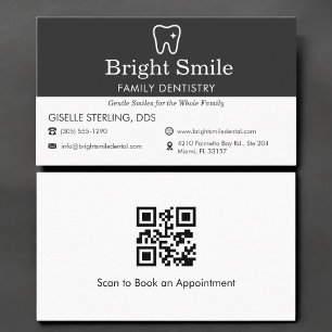 QR Code Dentist Dental Dentistry Business Card