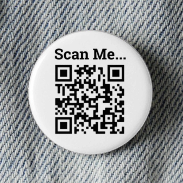 QR Code Design 3 Cm Round Badge (Creator Uploaded)
