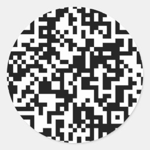 QR code design Classic Round Sticker