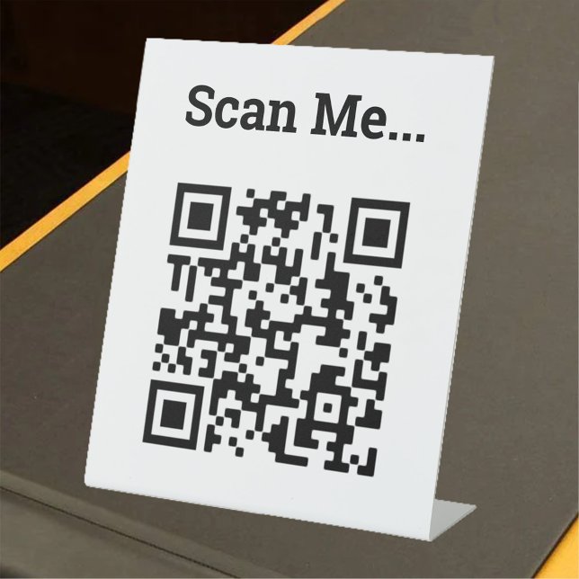 QR Code Design Pedestal Sign (Creator Uploaded)