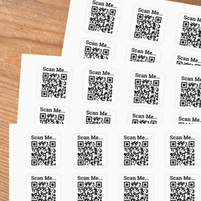 QR Code Design Square Sticker (Creator Uploaded)