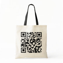 QR code Design Tote:Best on Black or Light Colours