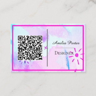 QR Code Designer Script Business Card