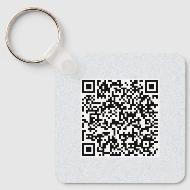 QR Code Double Sided Custom Business Site Code Key Ring (Front)