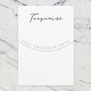 QR Code Earring Jewellery Display Card