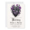QR Code Eccentric Black Heart Purple Roses