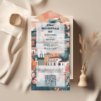 QR Code Elegant Italy Capri Destination Wedding