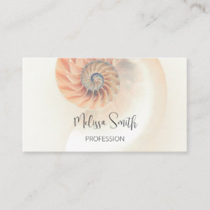 QR Code Elegant Shell Professional Business Card