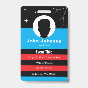 QR code event badge • Coloured digital employee ID