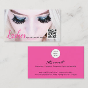 QR code eyelash extension  Business Card