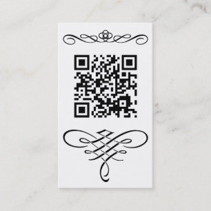 QR code flourish Business Card