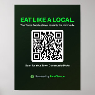 QR Code Flyer for Towns and Chambers of Commerce, Poster