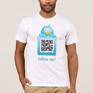 QR Code Follow Me T-Shirt Template