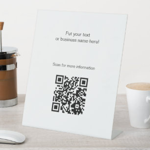 QR code Free Standing pedestal sign