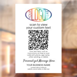 QR Code Generator & Business Logo Modern White