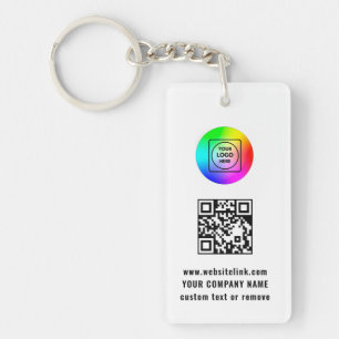 QR Code Generator Business Promo Keychains