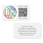 QR Code Generator & Logo Modern Minimalist White