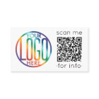 QR Code Generator & Logo Modern Minimalist White