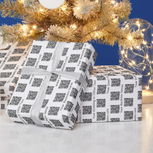 QR Code Generator Modern Business Promotional Wrapping Paper