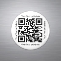 QR Code Generator Modern Scannable Black and White