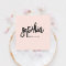 QR Code Girly Brush Calligraphy Pink QR