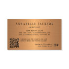 QR CODE hair salon black gold metallic hairstylist