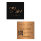 QR code hairstylist professional gold black