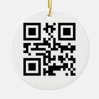 QR Code - Happy Holidays! Ceramic Tree Decoration