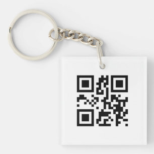 QR Code - I love you! Key Ring