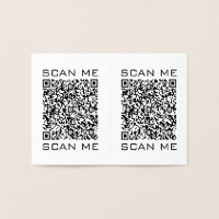 QR Code Info Scan Me Text Your Modern Design