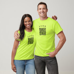 QR Code Info Text Your Own Design Funny T-Shirt