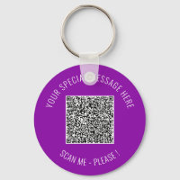 QR Code Info Your Playful Surprise Keychain Gift