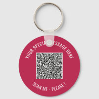 QR Code Info Your Special Surprise Keychain Gift