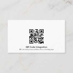 QR Code Integration Business Card