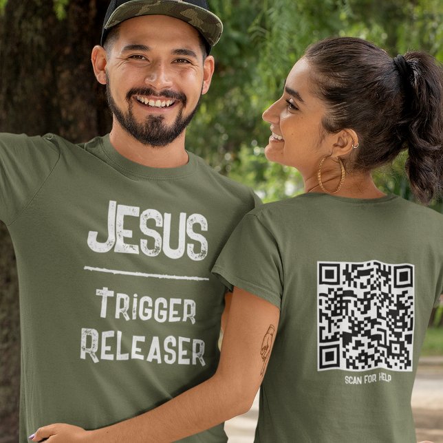  QR Code Jesus Trigger Releaser Freedom Christian T-Shirt (Creator Uploaded)